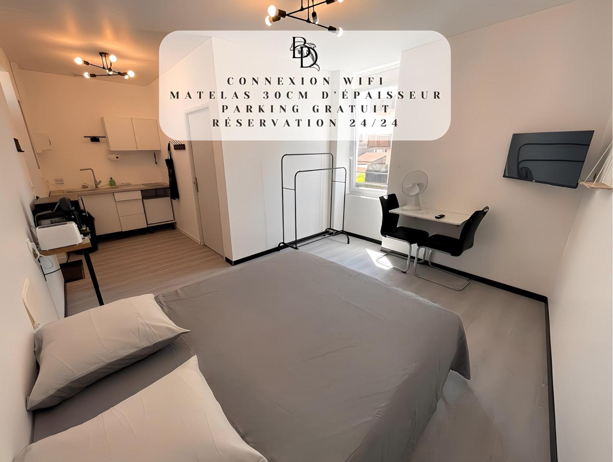 Studio B2 20M2 Cosy 5Min A Pied Des Gares Roanne Exteriör bild